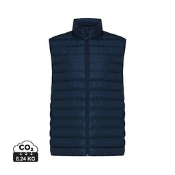 Iqoniq Meru Herren Bodywarmer aus recyceltem Polyester, navy blau, M