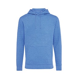 Iqoniq Torres ungefärbter Hoodie aus recycelter Baumwolle, heather blue, XL