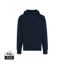 Iqoniq Yoho Relax-Hoodie aus recycelter Baumwolle, navy blau, L