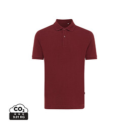 Iqoniq Yosemite Piqué-Poloshirt aus recycelter Baumwolle, burgundy, S