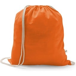 ISTANBUL. Rucksack aus recycelter Baumwolle (70%), Polyester (30% rPET) (150 g/m²), Orange