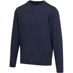 Jasper 280 g/m² Pullover mit Rundhalsausschnitt aus recycelter Bio Baumwolle (OCS), unisex, navy, XXL