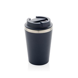 Java 350ml doppelwandiger Becher aus RCS recyceltem PP, navy blau