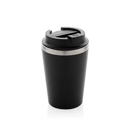 Java 350ml doppelwandiger Becher aus RCS recyceltem PP, schwarz