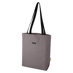 Joey vielseitige Tragetasche aus GRS recyceltem Canvas 14 L, grau