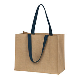 Jutetasche, dunkelblau