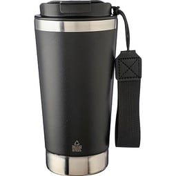 Edelstahl-Thermobecher Kayla, 500 ml, schwarz