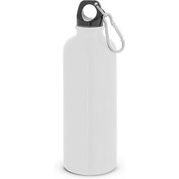KELCE. Edelstahlflasche mit einwandiger Ausführung und Karabiner, 550 ml, Weiß