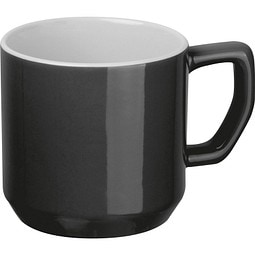 Keramiktasse Kyiv,schwarz