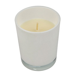 Kerze im Glas SPHERE,weiß