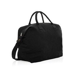 Kezar AWARE™ 500g/m² Wochenendtasche aus recyceltem Canvas, schwarz