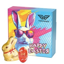 Klappbox S, Lindt Mischung Ostern, inkl. Druck