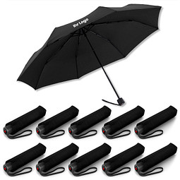 10 Knirps® Regenschirme inkl. 1-fbg. Druck - A.050 Medium Manual im Spar-Preis, black