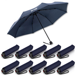 10 Knirps® Regenschirme inkl. 1-fbg. Druck - A.050 Medium Manual im Spar-Preis, navy