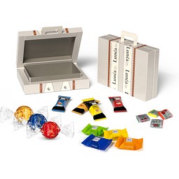 Koffer, 150 g, Fruchtkaramellen, inkl. Druck