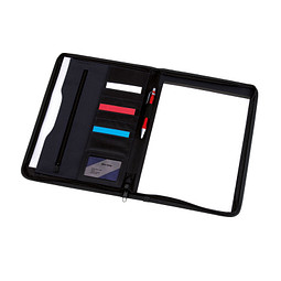 Konferenzmappe AVANTI ZIP im DIN-A4-Format,blau, schwarz