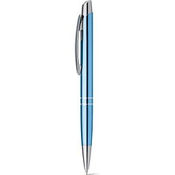 Kugelschreiber aus Aluminium, Hellblau