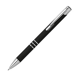 Kugelschreiber aus recyceltem Aluminium Dunmore,schwarz