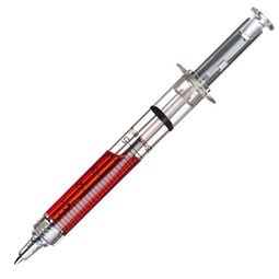 Druckkugelschreiber Injection 1, rote Mine, rot