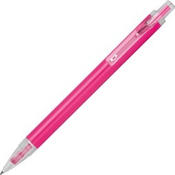 Kugelschreiber mit transparenten Clip EUGENE, pink