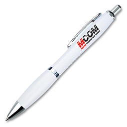 LANCE® Kugelschreiber Rio, blaue Mine, weiß-opak