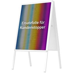 Kundenstopper-Ersatzdruck, bunt