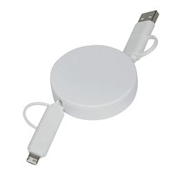 Lade- und Datenkabel TRANSFER ROUND,weiß