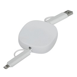 Lade- und Datenkabel TRANSFER SQUARE,weiß