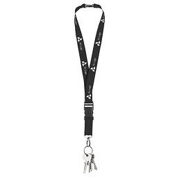 Lanyard Express, 25 mm, Schwarz (Black C), inkl. Druck