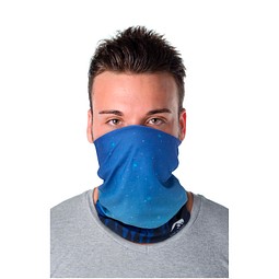 Lara Sublimation-Multi-Schal mit Fleece-Schicht und Säumen, schwarz