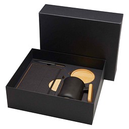 Laura A5 Hardcover Notizbuch und Kugelschreiber Set, schwarz