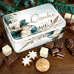 Lebkuchen-Geschenkdose Danke