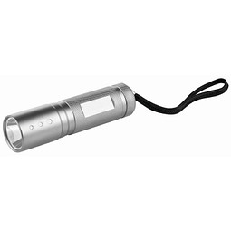 METMAXX® LED Taschenlampe Mega Beam Compact, silber