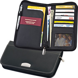 Leder-Reisedokumententasche