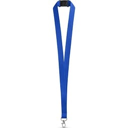 LEEDS. Lanyard aus Polyester mit Sicherheitsverschluss, Königsblau