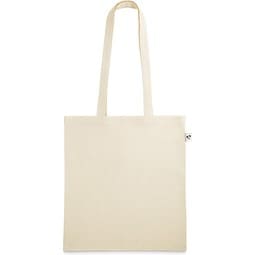 LEON. Tasche aus 100% organische Bauwolle (140 g/m²), Naturhell