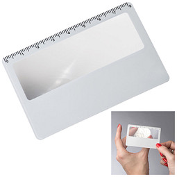 Leselupe im Scheckkartenformat Posen,weiss