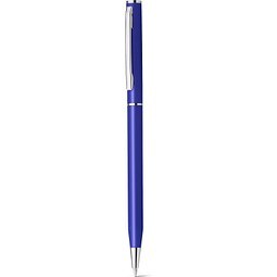 LESLEY METALLIC. Kugelschreiber aus aluminium mit blauschreibender Mine, Blau