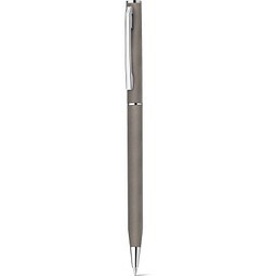 LESLEY METALLIC. Kugelschreiber aus aluminium mit blauschreibender Mine, Gewehrmetall