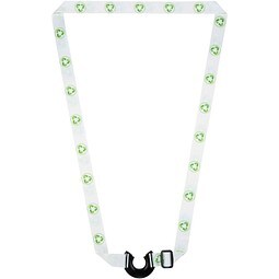Lian RPET Sublimation Lanyard mit Flaschenhalter, schwarz