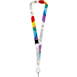 Lois Sublimation RPET-Lanyard mit Sicherheitsverschluss, schwarz, 10mm