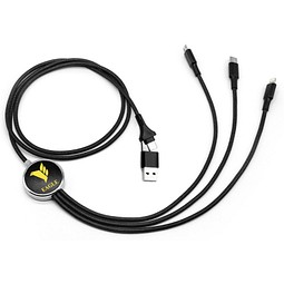 MagCable 5in1 LED long easy , Schwarz