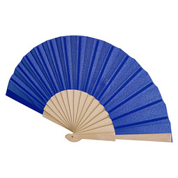 Manuela Handfächer, royalblau