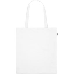 MAPUTO. Tragetasche aus 190T Polyester aus recyceltem (100% rPET), Weiß