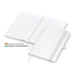Geiger-Notes Match-Book White Bestseller Notizbuch A5 Natura, inkl. Druck, weiß