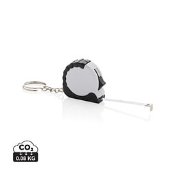 MeasureMate 1m Schlüsselband aus RCS recyceltem ABS, weiß