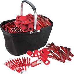 Werbe-Sparset, 501-tlg., inkl. Druck, rot