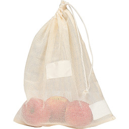 Mehrwegnetz aus Baumwolle, beige