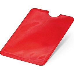 MEITNER. Kartenhalter aus Aluminium mit RFID-Sperre, Rot