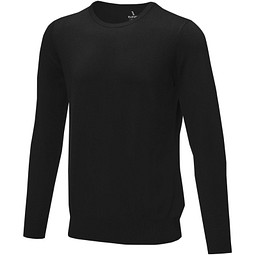 Merrit Pullover mit Rundhalsausschnitt für Herren, schwarz, L